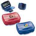 Multi Function Step Counter Pedometer w/ Hinged Cover (4 Color Process)